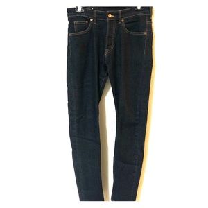 H&M DARK BLUE SLIM SKINNY LOW WAIST JEANS 30x32